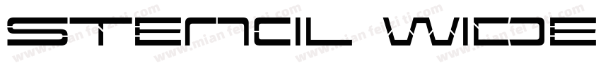 Stencil Wide Stenci字体转换